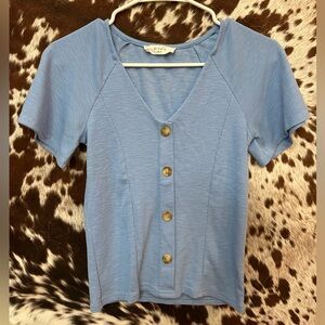 Elodie- button front crop top size small